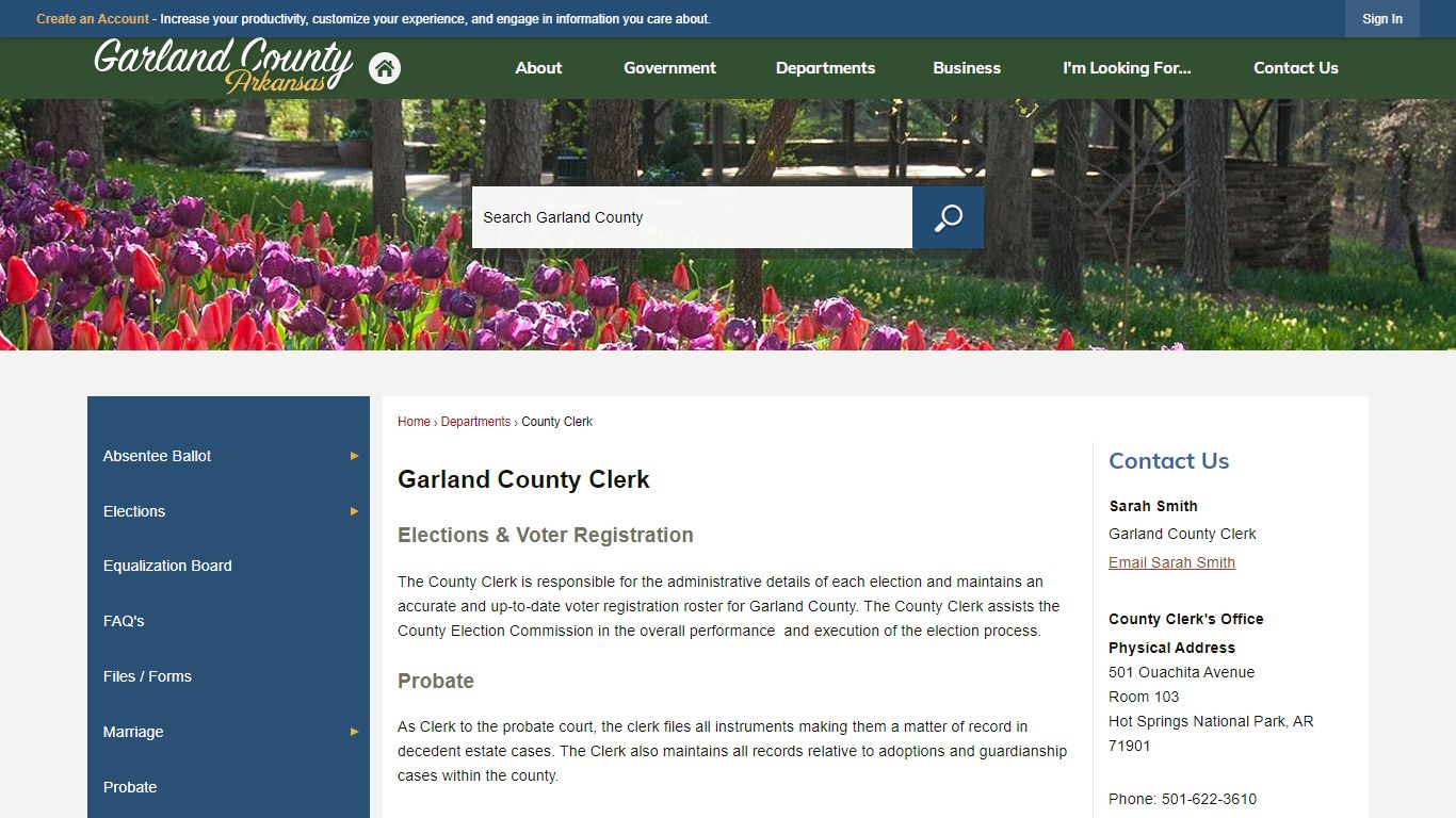 Garland County Clerk | Garland County, AR